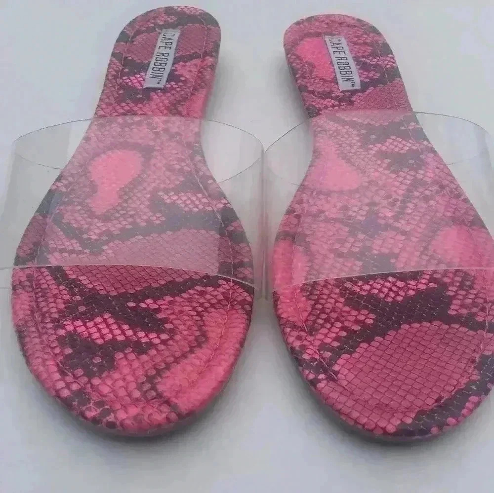 Cape Ribbons Women's Flat Sandals Sz 8